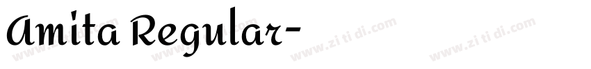 Amita Regular字体转换